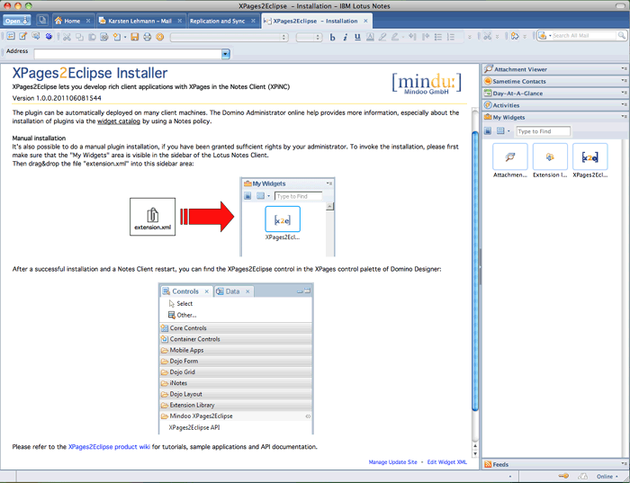 Instructions for Widget Installation
